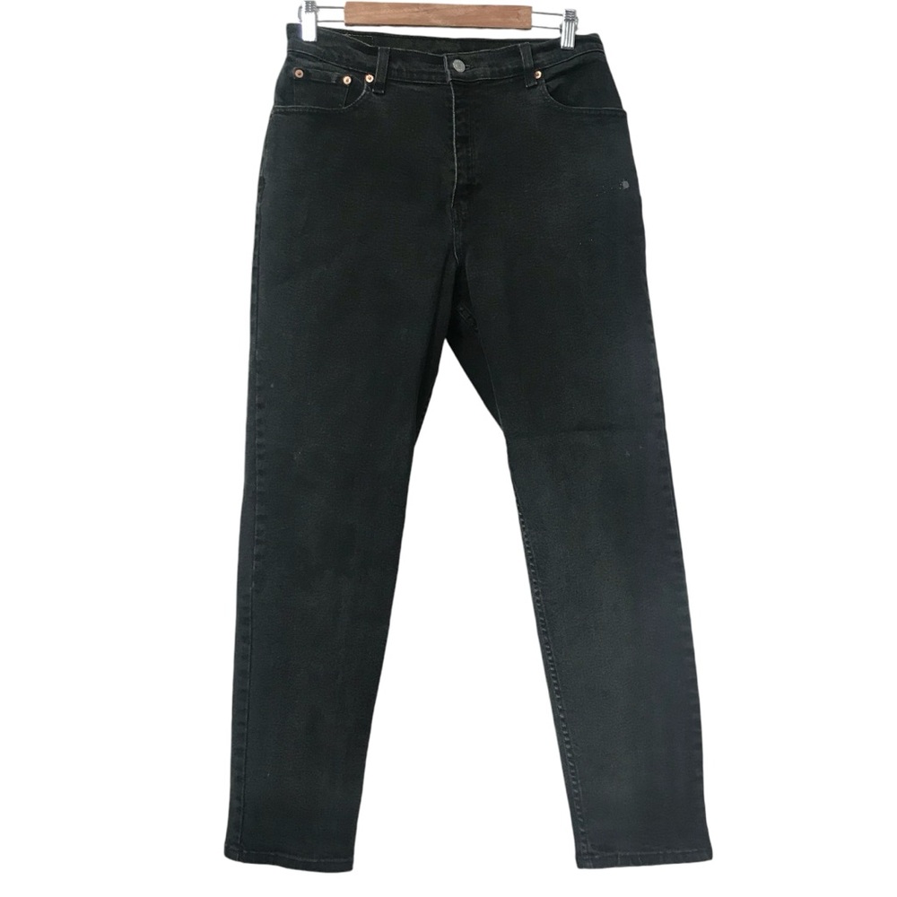 Levis 550 Classic High rise Relaxed Fit Black Jeans size 14